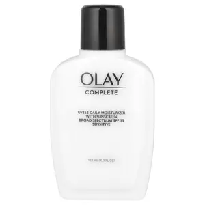 Olay Complete, UV365 Daily Moisturizer with Sunscreen, SPF 15, Sensitive, 4 fl oz (118 ml)