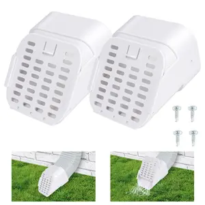 Downpipe rodent-proof cover A horizontal version for 2x3in/3x4in drainage pipe protection device