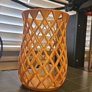 3D Printed Pencil Holder - Geometric Patterns, Versatile Storage Solution for Pencils and Accessories