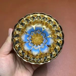 Master handcrafted gold lotus cup from Kiln No. 5 fathersdaygiftideas