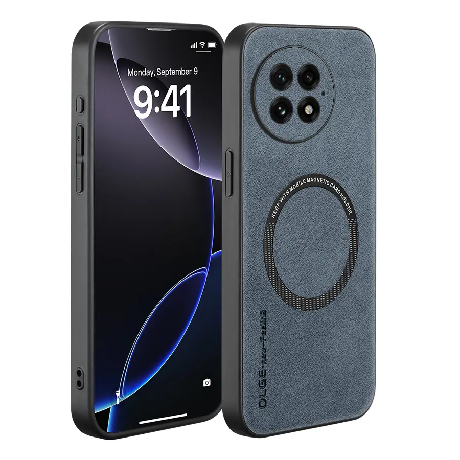 Luxury artificial leather phone case for OnePlus 1+ 15/13T/13R/Ace5/Ace5pro/12 /11/ace2/ace2pro/ace3v/nord N20 Some models support MAGNETIC, Support car holder, protective, high-quality, OLGE