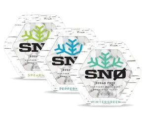 SNØ Mint Assortment KETO Xylitol Candy Chips 3-Pack Sugar-Free Diabetic Friendly Non-GMO Vegan GF Kosher Purest Candy in the World Peppermint Flavor - Snack