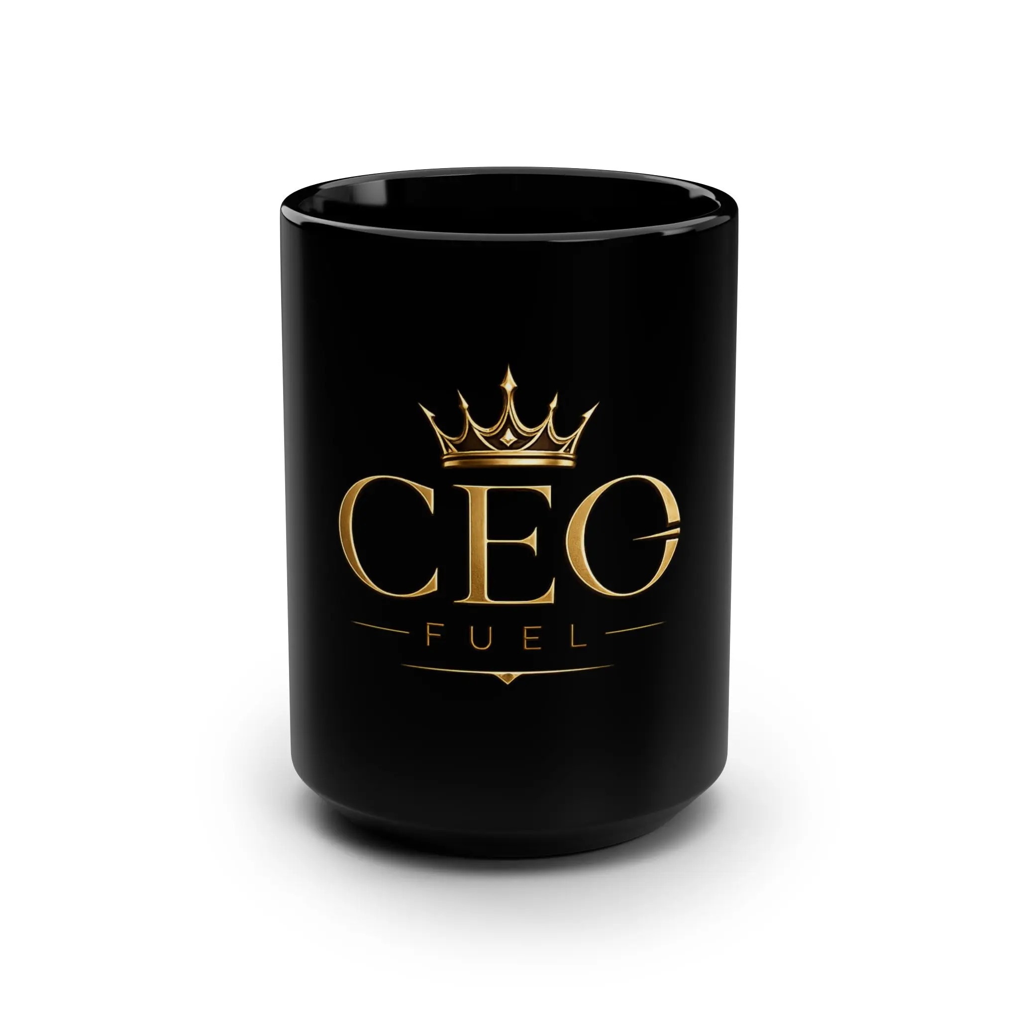 CEO Fuel Coffee Mug | Luxury Black & Gold Boss Mug | Entrepreneur Gift | Office Coffee Cup | Executive Desk Mug