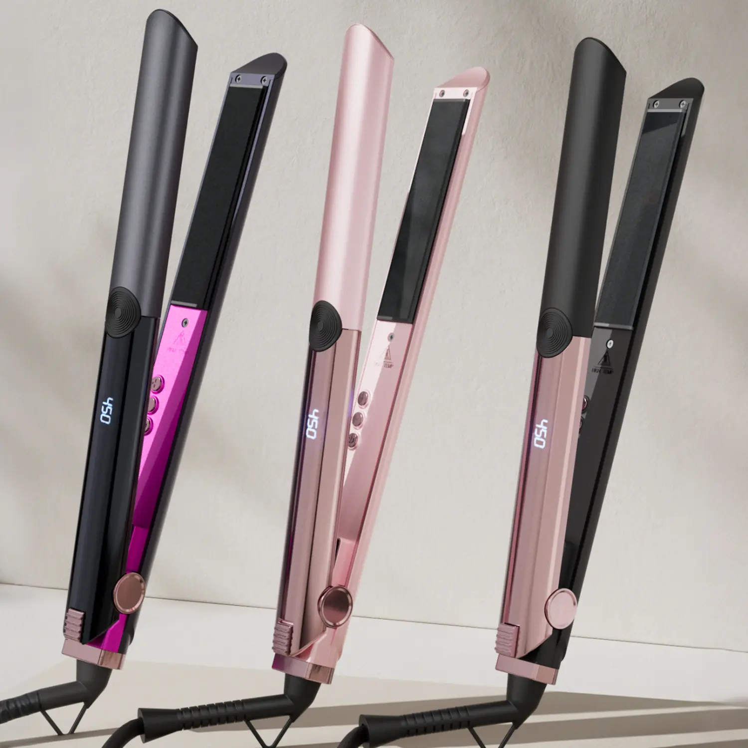 1 inch Hair Straightener lrons with Ceramic 3D Floating  display picture 1