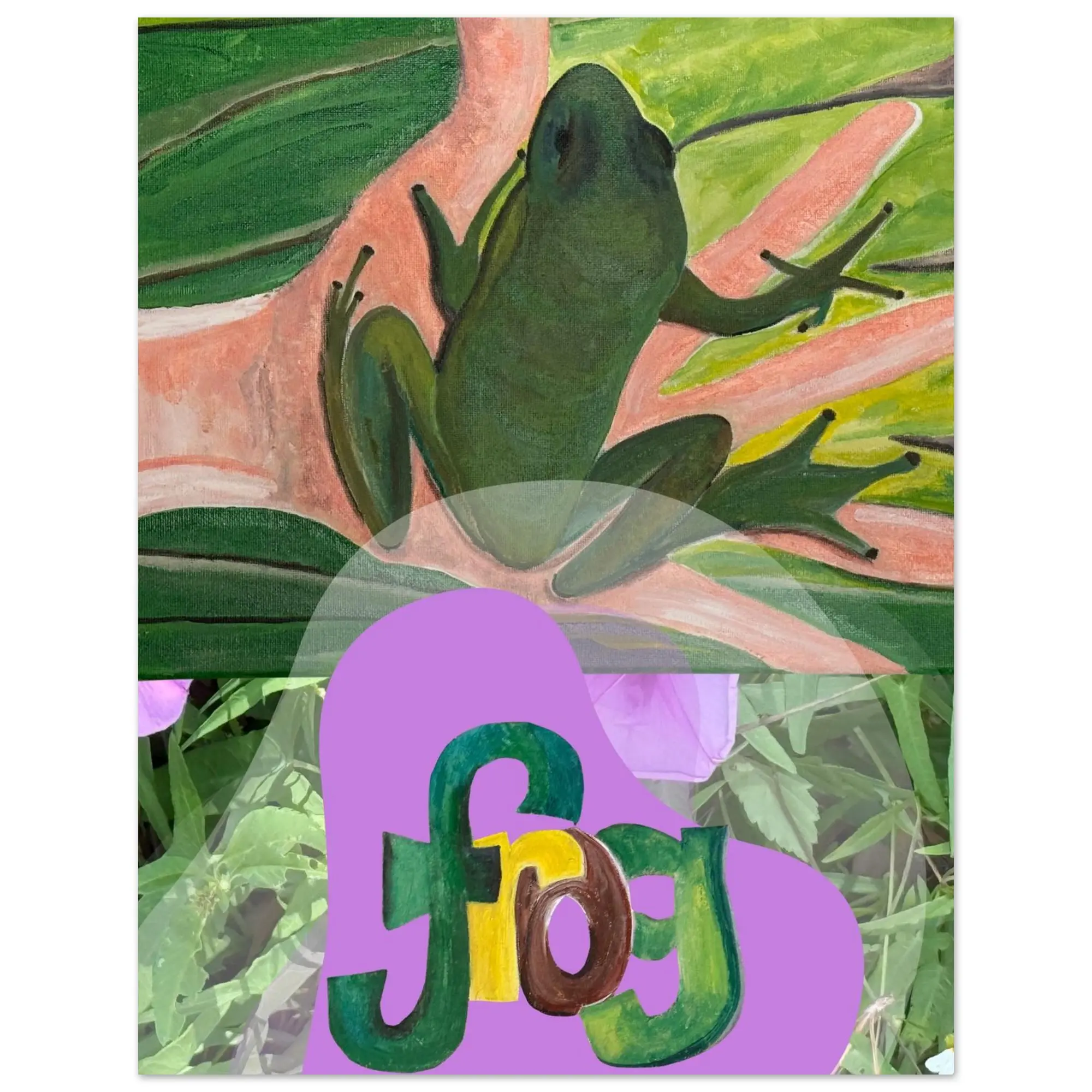 Frog Canvas Poster - Unique Cardboard Design 🐸✨