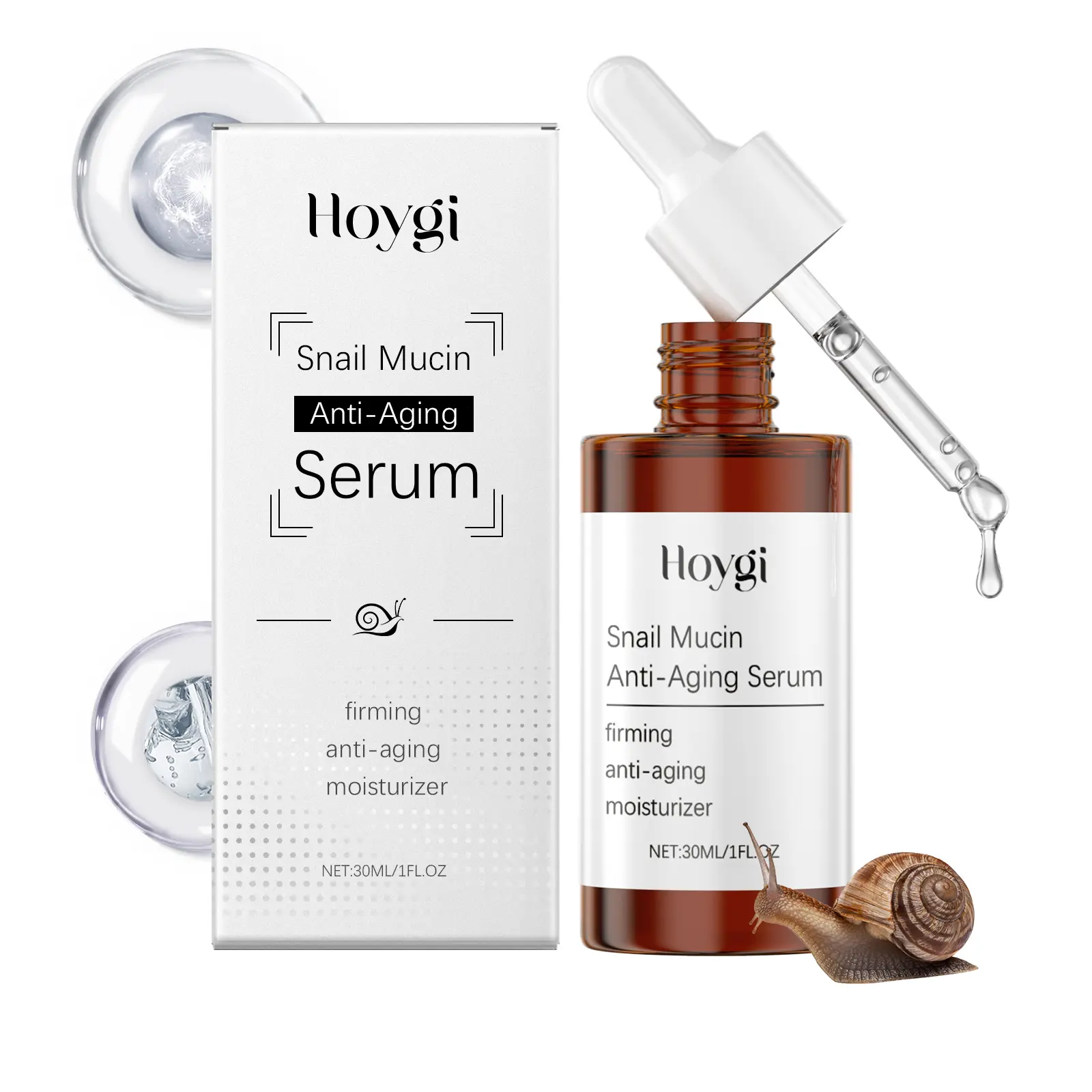 Snail Mucin Anti-Aging Facial Serum, Snail Secretion Filtrate Essence for Skin Firming, Deep Moisturizing, Repair Damaged Skin Barrier, Fade Acne Marks & Fine Lines Hydrating Face Serum 30ML  ## 2、（）