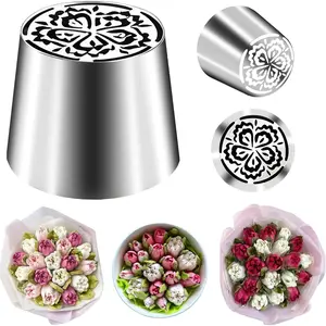 Extra-Large Russian Piping Tips Set,Russian Tips for Cake Decorating,Flower Frosting Nozzles Icing Tips for Frosting Kit,Cake Decorations Flowers,Icing Flowers for Cake Decorating, SL45