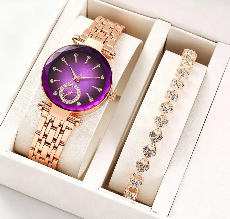 Bling Diamond Dial Women Luxury Quartz Watch, Elegant Fashion Casual Wristwatch, Stylish Jewelry Watch Gift for Birthday Holiday Party