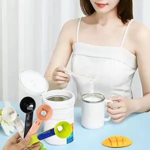 Buy 1 for 4 Reusable BPA Free Protein Powder Scoop with Handle Measuring Spoon for Nutrition Supplements BCAA Coffee Milkshake Fitness Kitchen Outdoor Travel