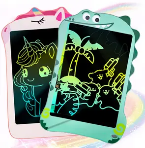 VELEC   8.5 Inch LCD Writing Tablet for Kids - Colorful Drawing Board, Reusable & Portable with Stylus & Lanyard - Educational Learning Toy Gift