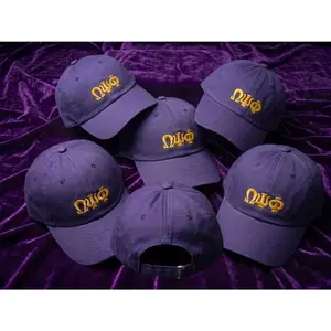 Omega Psi Phi Embroidered  Letter Dad Hat