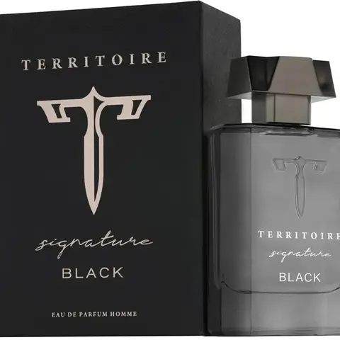 Territoire Signature Black Eau de Parfum – 100ml (3.4 fl oz) – Long-Lasting Bold Woody Spicy Fragrance for Men