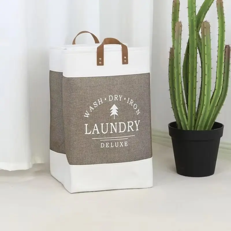 Foldable Laundry Hamper, Household Fabric Clothes Storage Bin, Large Capacity Dirty Clothes Storage Basket, Laundry Basket, Laundry Baskets