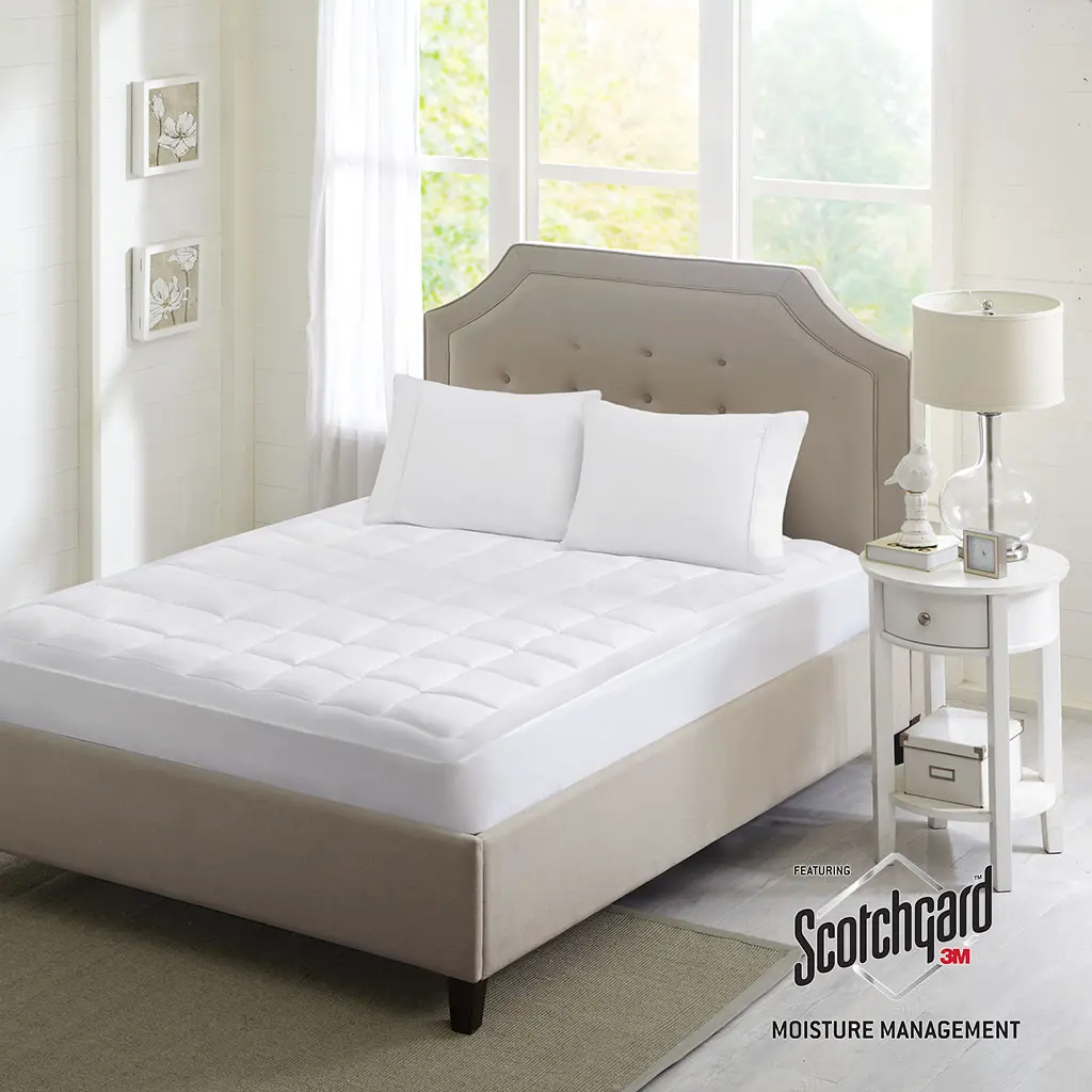 Sleep Philosophy Highline 3M Microfiber Mattress Pad - Mattress Pads Toppers, Microfiber Topper, Bed Protective Layer, Microfiber Mattress Topper