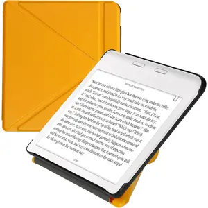 Origami Case Compatible with Kobo Libra Colour Case - Slim PU Leather Cover with Stand -  Yellow