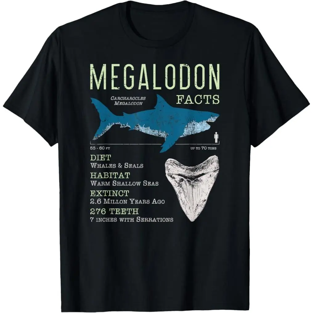 Megalodon | Meg Facts Funny Shark Lover Gift T-Shirt summer graphic tees