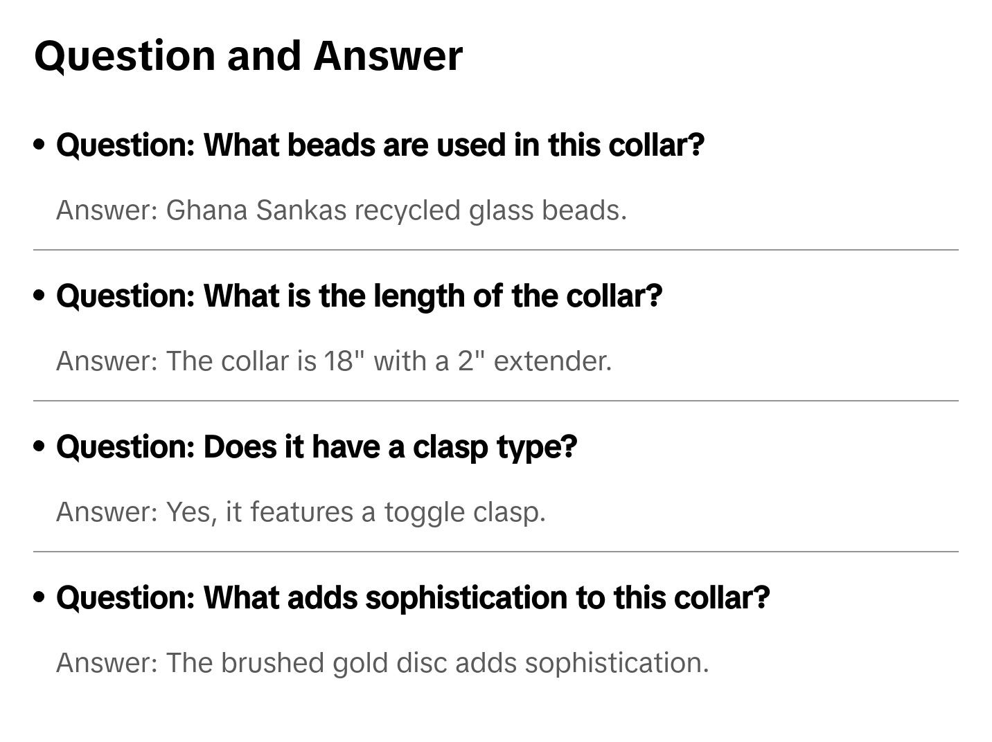 Capri Collar - Yellow