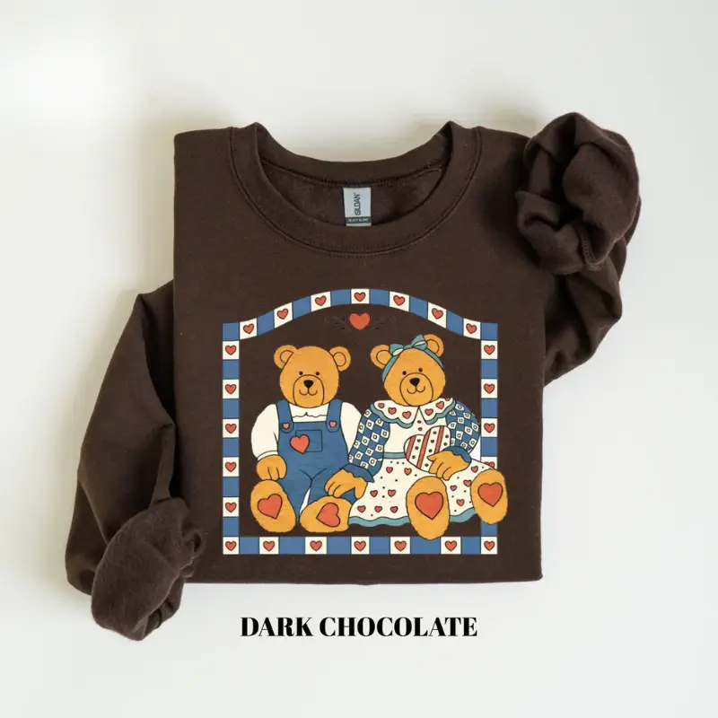 Thrifted Bears Grandma Core Sweatshirt, Vintage 90s Inspired Cozy Crewneck, Farmhouse Western Aesthetic Outfit, Cute Nostalgic Gift for Women