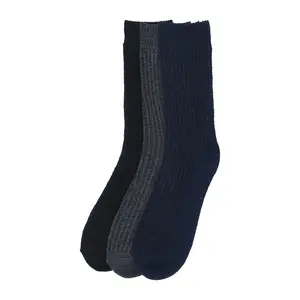 Gaahuu Mens 3-pk Textured Wool Blend Socks Gaahuu Mens 3-pk Textured Wool Blend Socks