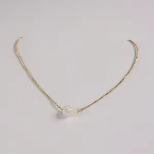 Mother of Pearl Necklace – Minimal Gold Plated Chain