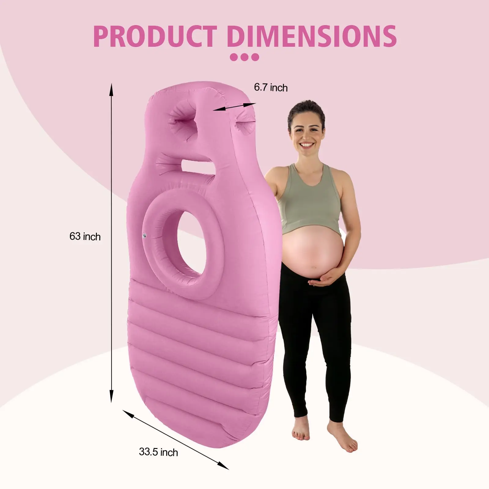 Inflatable Full Body Pregnancy Pillow, Full Body Maternity Airbed with Belly Hole for Comfort Best Prone Sleeping Support for Pregnant Women, Includes Electric Air Pump - TikTok Shop Inflatable Full Body Pregnancy Pillow, Full Body Maternity Airbed with Belly Hole for Comfort Best Prone Sleeping Support for Pregnant Women, Includes Electric Air Pump - TikTok Shop