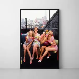 Printable and the City Poster,  Art Wall Decor,Samantha, Carrie, Charlotte, Miranda Art Print, Room Decor
