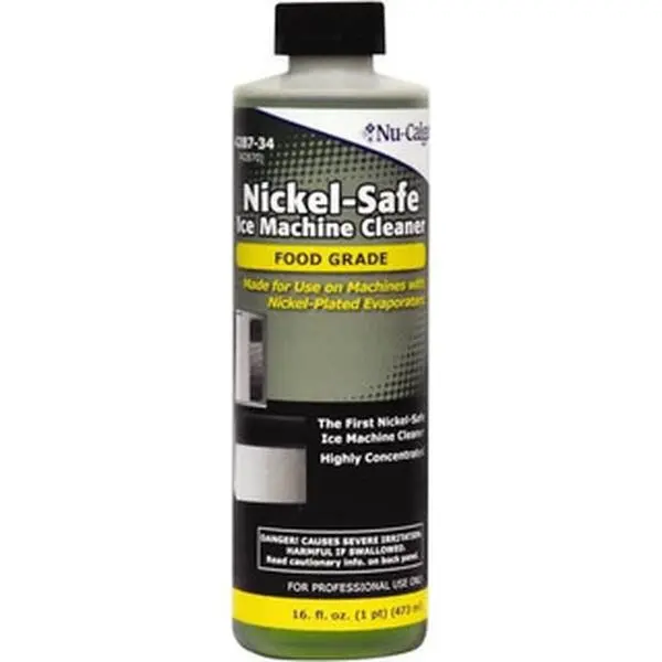 Nu-Calgon HVAC Cleaners & Scale Removers, Container Size (oz.): 16, Container Type: Bottle, Additional Information: Nickel Safe Ice Machine Cleaner, Type: Ice Machine Cleaner, Formula Type: Phosphoric & Citric Acid 4287-34