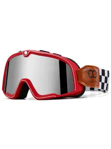 Motorcycle Windshield, Motorcycle Goggles, Off-Road Goggles, Suitable for Off-Road Motorcycles, Mountain Biking, Rally Races, Extreme Sports