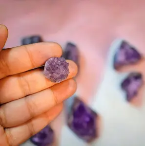 Real Amethyst Cluster Shoe Charm, Limited Quantity Footwear, Clog Charms Decos Decor Knee