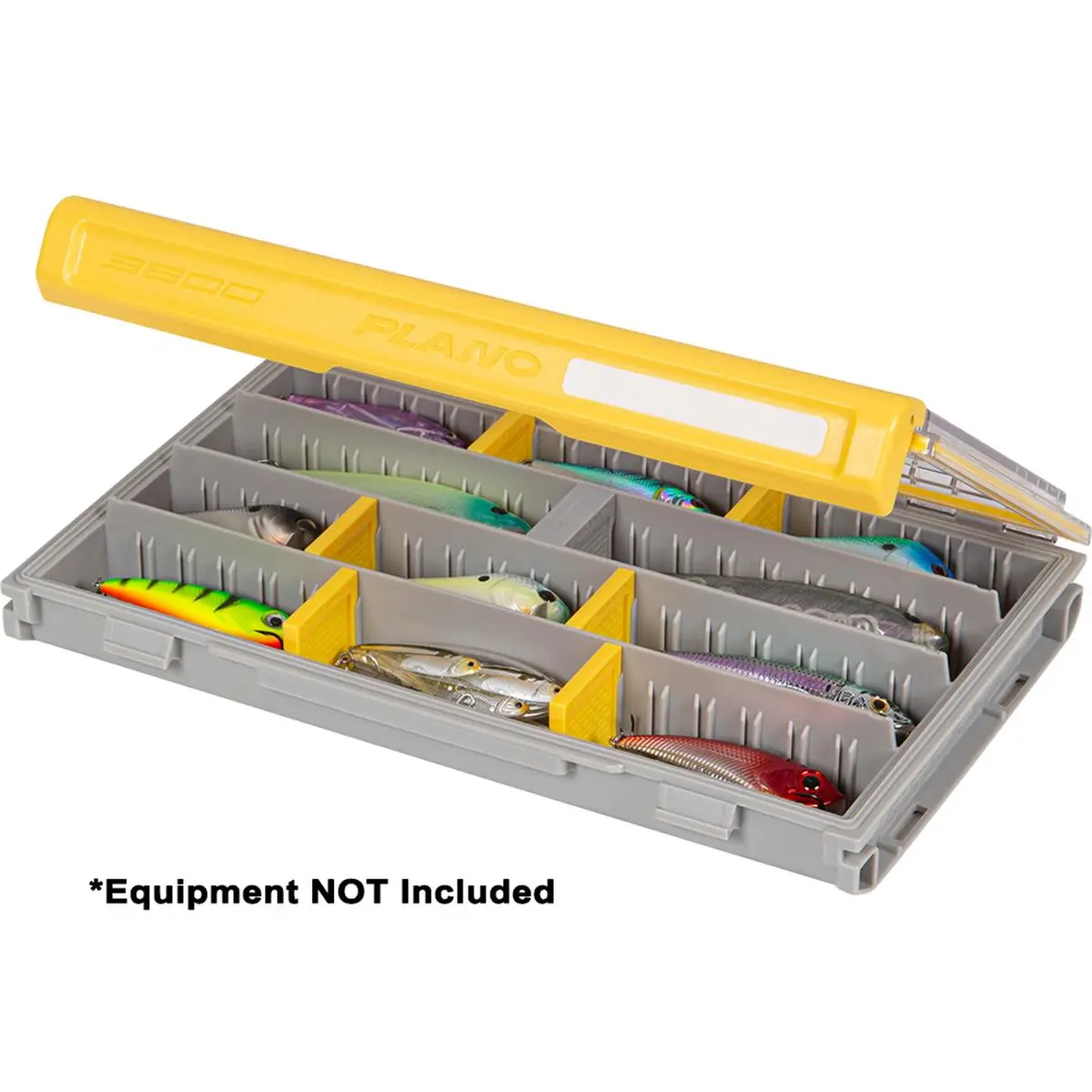 Plano EDGE 3600 Professional Tackle Box, Watertight & Stackable Lure Storage with Rustrictor, Adjustable Dividers & Modern Crystal View Lid, Stacking Units, Waterproof Seal, Steel Hinges, Fisherman Accessories