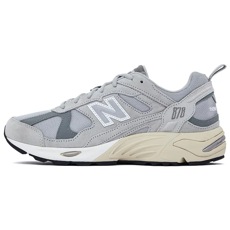 New Balance 878 Light Grey Silver' Minimalist Durable Non-slip Low Top Unisex Sneakers CM878MT1