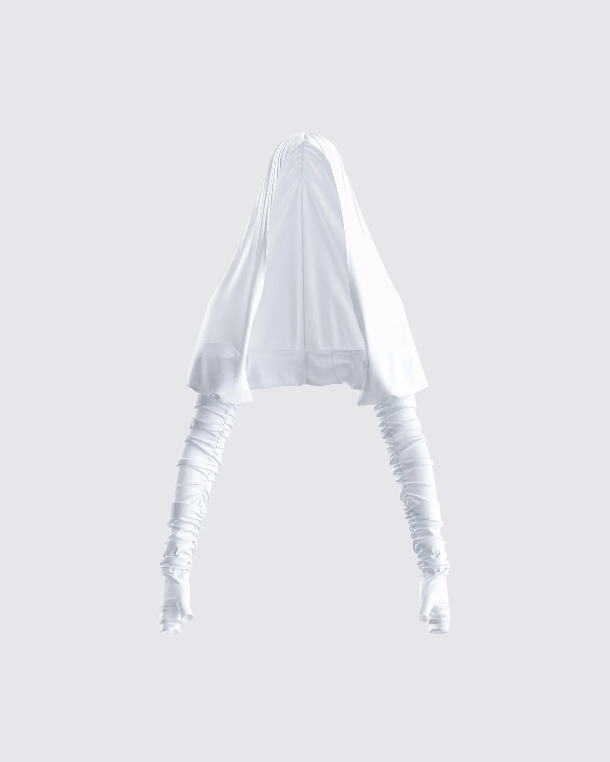 Women's Plain Sheer Polyester Shrug - Gathered Hood, Loose-Fitting See Through Clothing, All Seasons Draped Cover Up for Festivals, Beach Parties