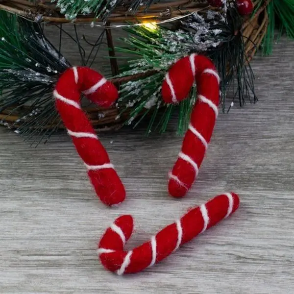 Candy Canes- Red with White Stripes