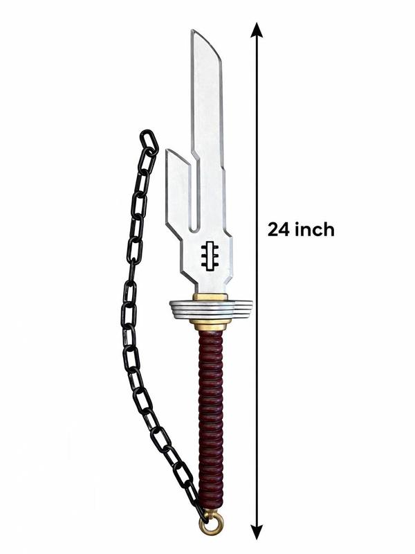 Kinstore Jujutsu Fantasy Kaisen Cosplay JJK PU Foam Dagger Toji PU Foam Sword Nanami PU Foam Knife Cleaver Maki PU Foam Playful Cloud Replica PU Foam Props