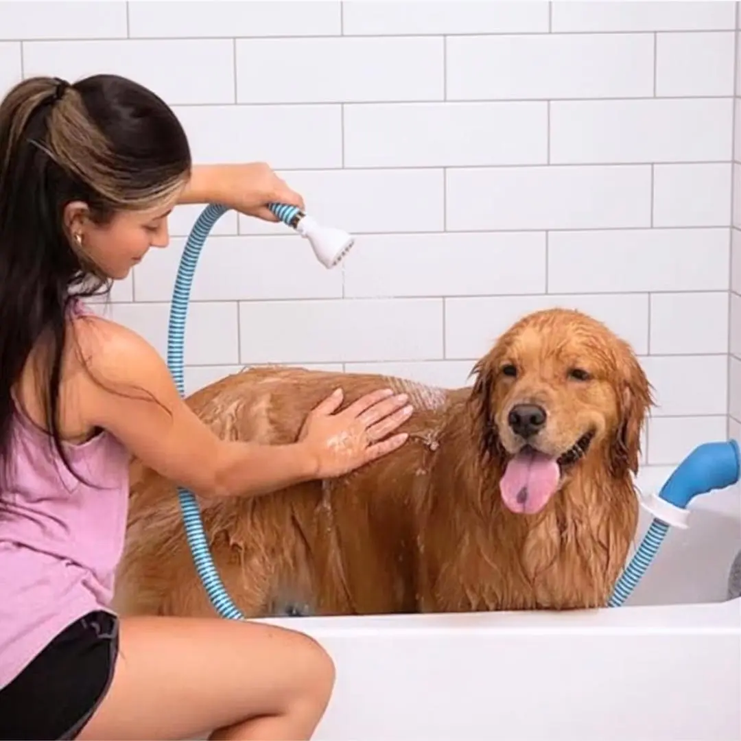 Universal Faucet Sprayer Attachment for Bathtub - Flexible Hose, No-Drill Quick Install Handheld Sprayer for Pet Grooming, Baby Hair Rinsing