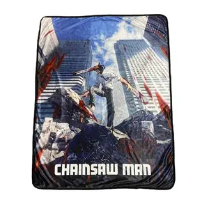 Chainsaw Man - Key Visual #1 Throw Blanket 46"W x 60"H
