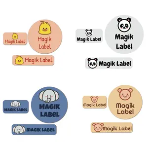 Magik 195 Pack Custom 3-Sizes Personalized Waterproof Name Stickers Daycare School Multi-Purpose