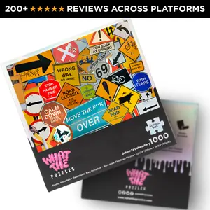 High-Gloss Low-Brow | 1,000 Piece Jigsaw Puzzle for Adults