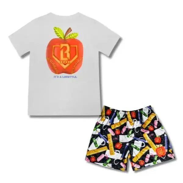 Baseball Lifestyle 101 First Day Fresh Back to School Set | Youth & Adult Tee & Mesh Shorts