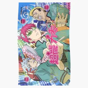 Kaidou Nendou And Saiki Poster - Fun and Colorful Art Featuring Characters Kaidou Nendou and Saiki from The Disastrous Life of Saiki K.