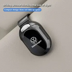Car Sunshade Sunglass Holder Clip, Stable Ticket Frame, Easy Carry, Anti-Loss, for Volkswagen Golf 4-7, A4-A6, R-Line, Car Accessories, Sunglasses Holder For Car