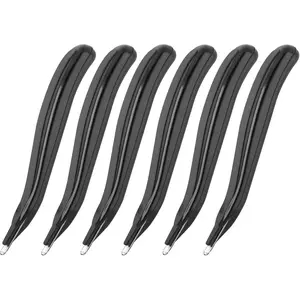 KTRIO Magnetic Staple Remover Tool 6 Pack, Professional Stapler Removers Flat Staple Puller Stick for Classroom, Office, Home, Classic Black