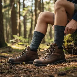 Premium Baby Alpaca Hiking Socks – 60% Baby Alpaca Thermal Outdoor Socks for Hiking, Hunting & Cold Feet