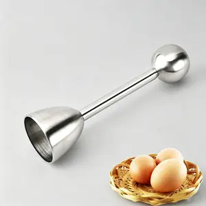 Stainless Steel Egg Cracker & Shell Remover – Multifunctional Kitchen Gadget and Egg Opener