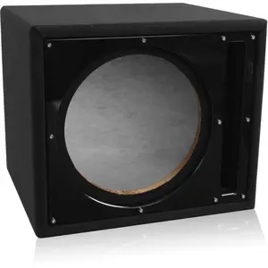 BBX112BK | 1.842 cu ft Single 12" Ported Car Subwoofer Enclosure with Black Finish