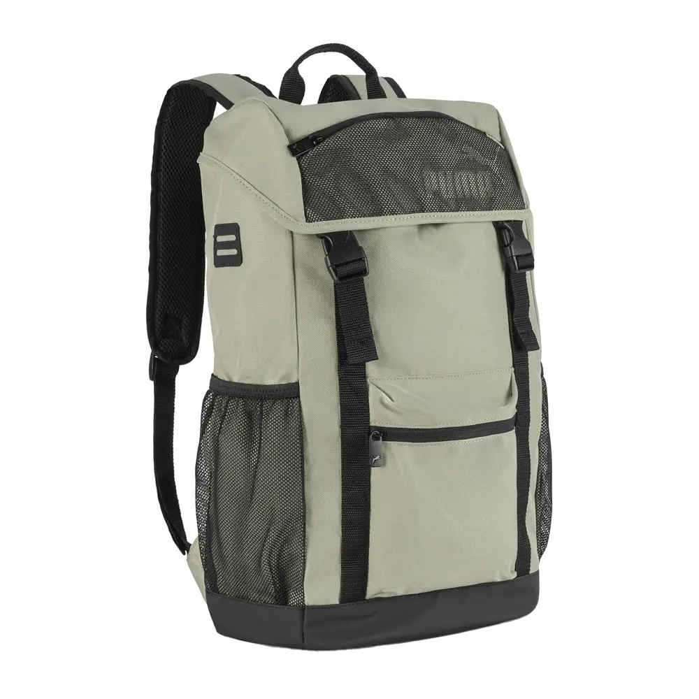 PUMA Mens Flap Polyester Backpack Casual - Grey