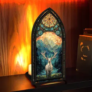 Library Book Nook Insert with Warm LED Light, Fantasy Bookshelf Decor, Wooden Miniature Shelf Insert, Book Lover Gift, Reader Gift Idea, Bookshelf Tricker, Bookish Items for Bookshelf