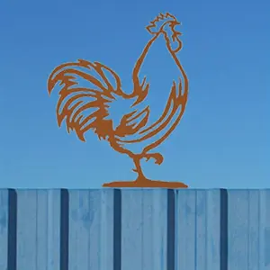 Exquisitely Craftedrooster Mailbox Topper. A Striking Addition That Beautifies Outdoor Spaces and Mailbox Areas.Decorative Hanging Ornaments
