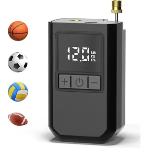 Ball Pump for Sports Balls, Portable Electric Basketball Pump Ultra Fast Inflation, with Digital LED Display Air Pump for Balls, Preset Pressure with Ball Needle for Soccer, Volleyball