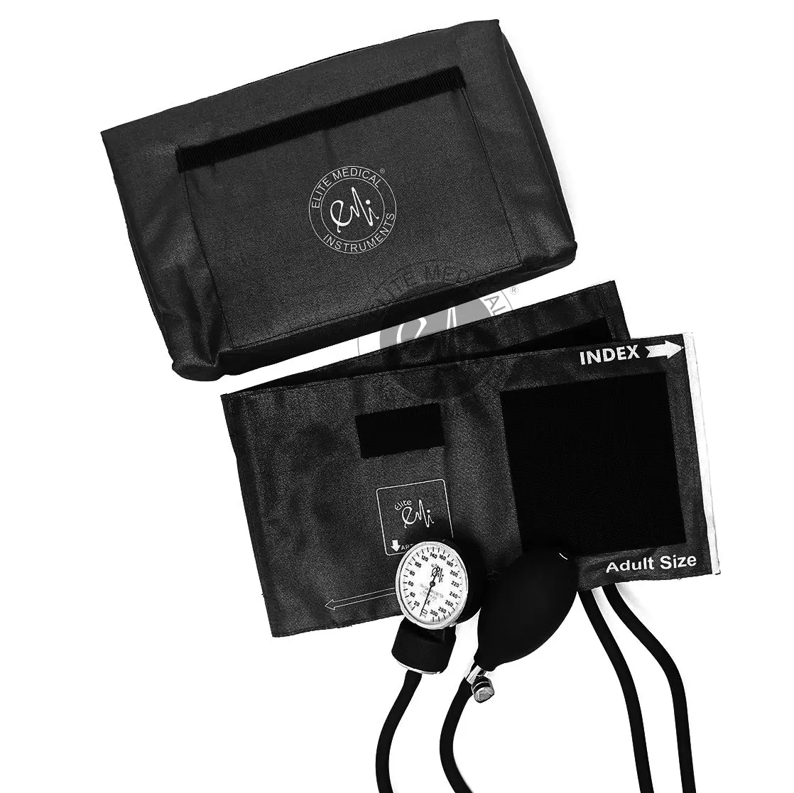 EMI Deluxe Aneroid Sphygmomanometer Manual Blood Pressure Cuff Monitor Set (EBD-217)